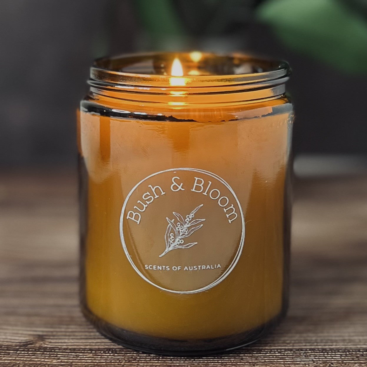 Amber Glass Pure Soy Candles