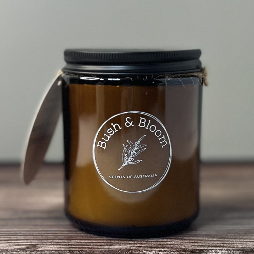 Amber Glass Pure Soy Candles