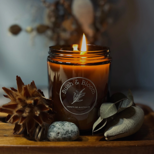 Amber Glass Pure Soy Candles